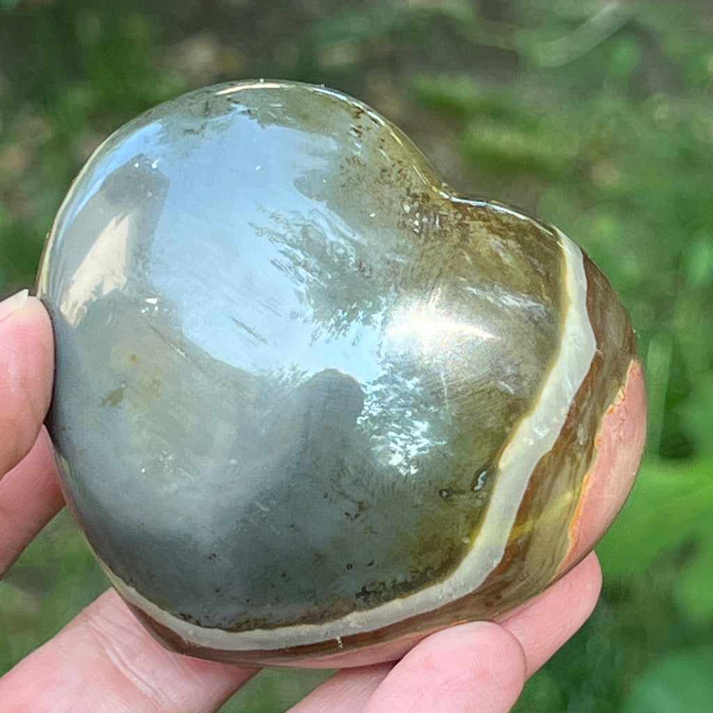 Inima jasp policrom | Model 3, pietre semipretioase - druzy.ro 3 