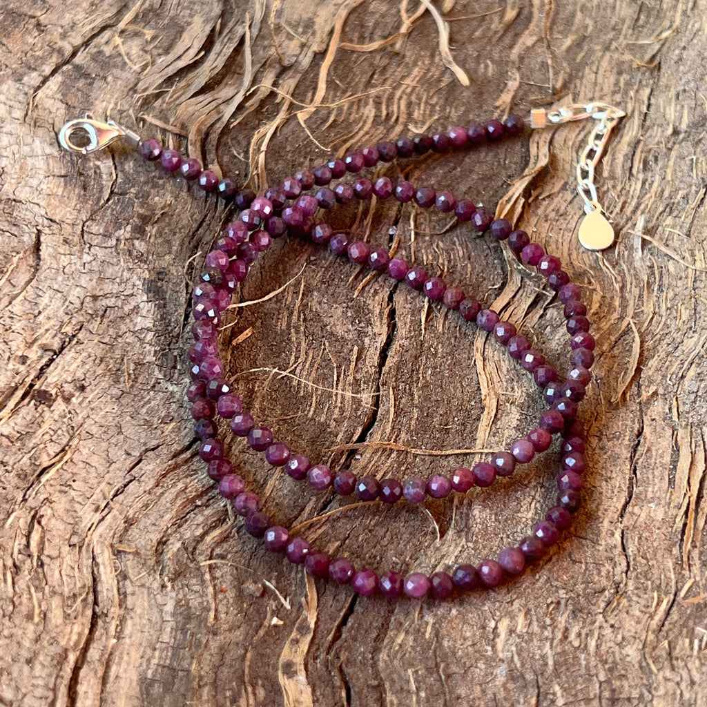Colier rubin Ruby#23, pietre semipretioase - druzy.ro 3 