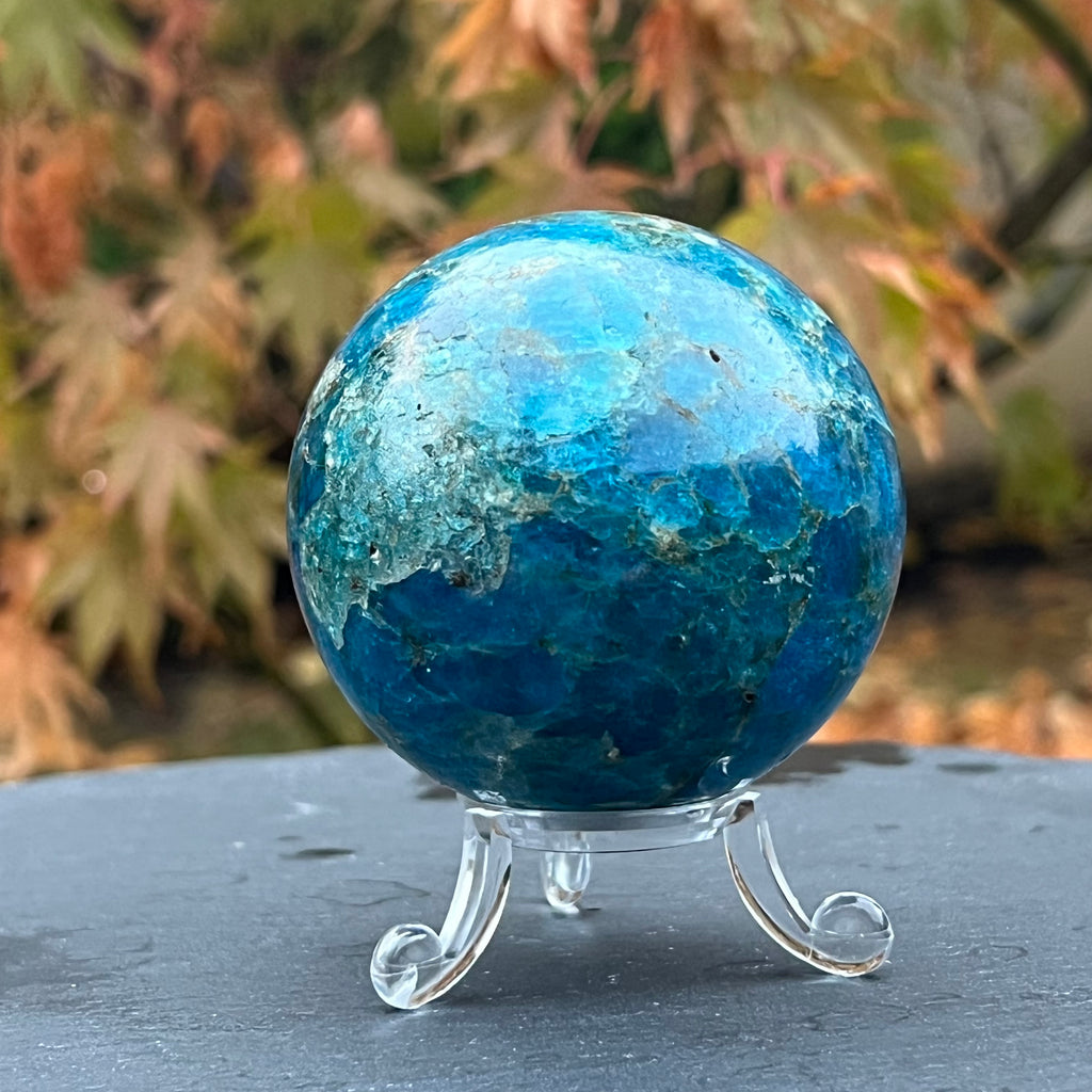 Apatit sfera m4, 6.7 cm, druzy.ro, cristale 7