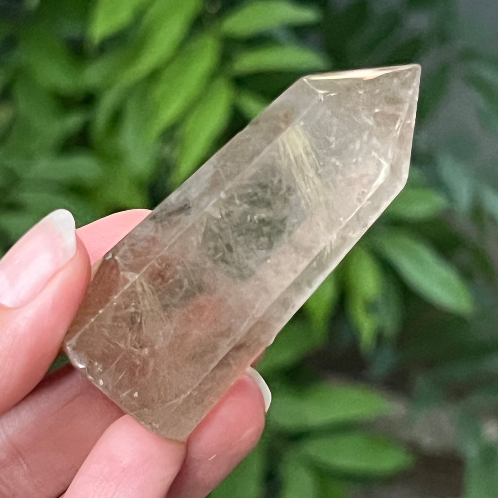 Obelisc cuart rutilat auriu | Model 3, pietre semipretioase - druzy.ro 4 