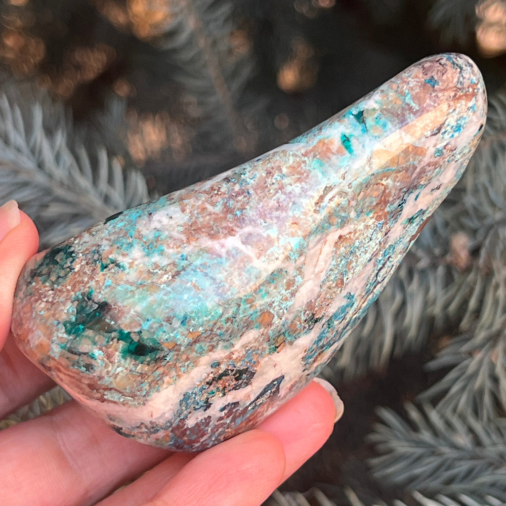 Shattuckite forma libera/palmstone m16, pietre semipretioase - druzy.ro 10 