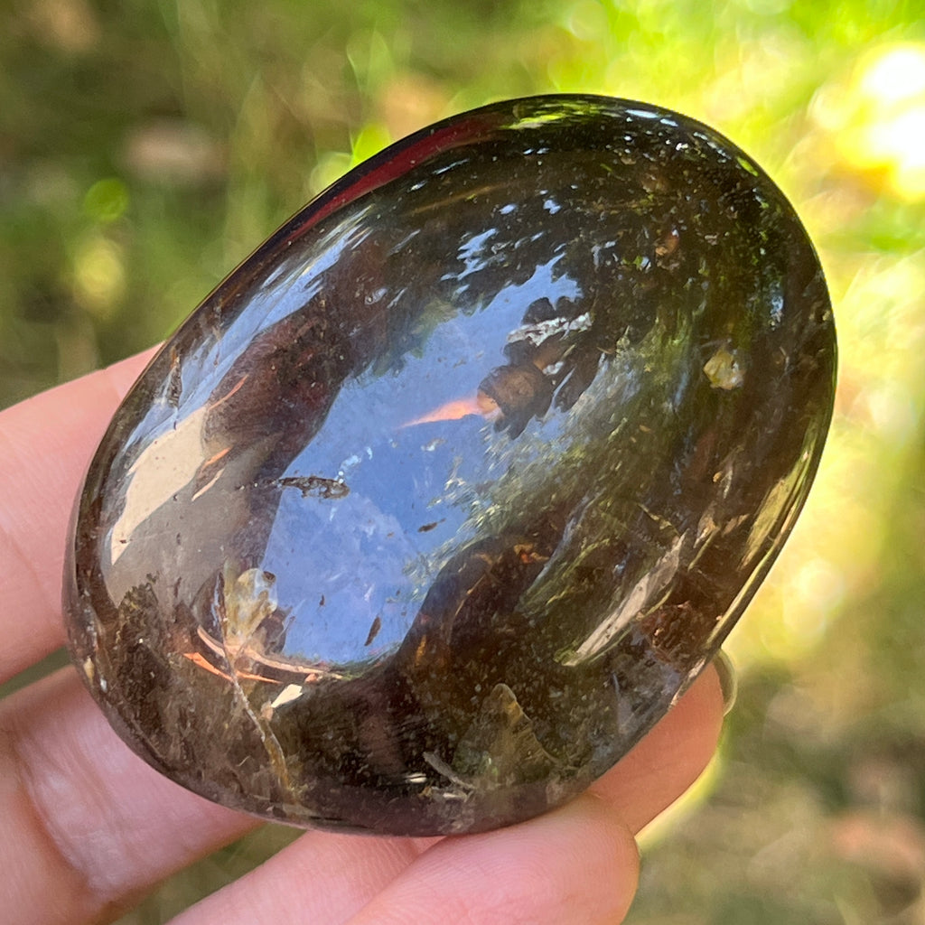 Palmstone cuart fumuriu unicat, model 6, pietre semipretioase - druzy.ro 5 