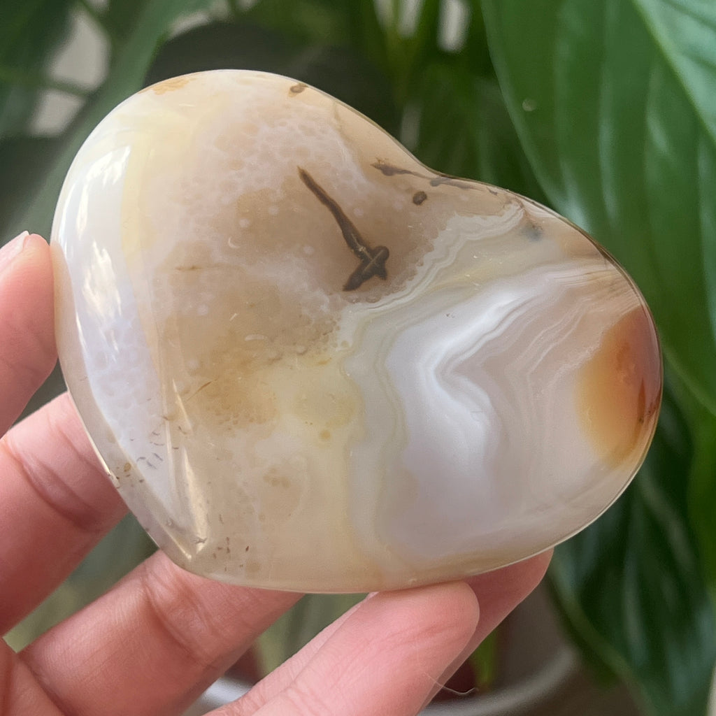 Inima agat model 9, pietre semipretioase - druzy.ro 3 
