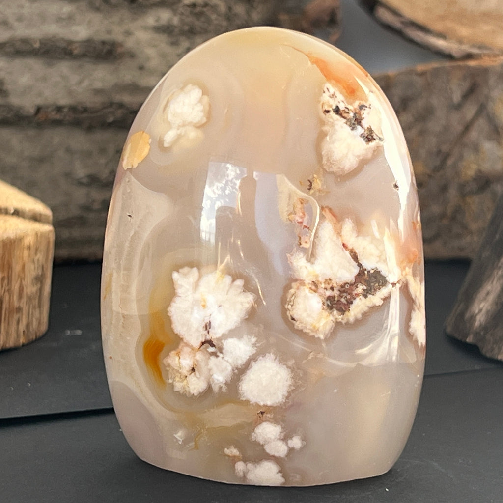 Agat coral floare din Madagascar model 16, pietre semipretioase - druzy.ro 1 