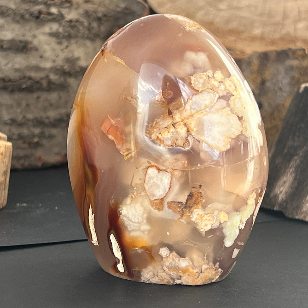 Agat coral floare din Madagascar model 8, pietre semipretioase - druzy.ro 5 