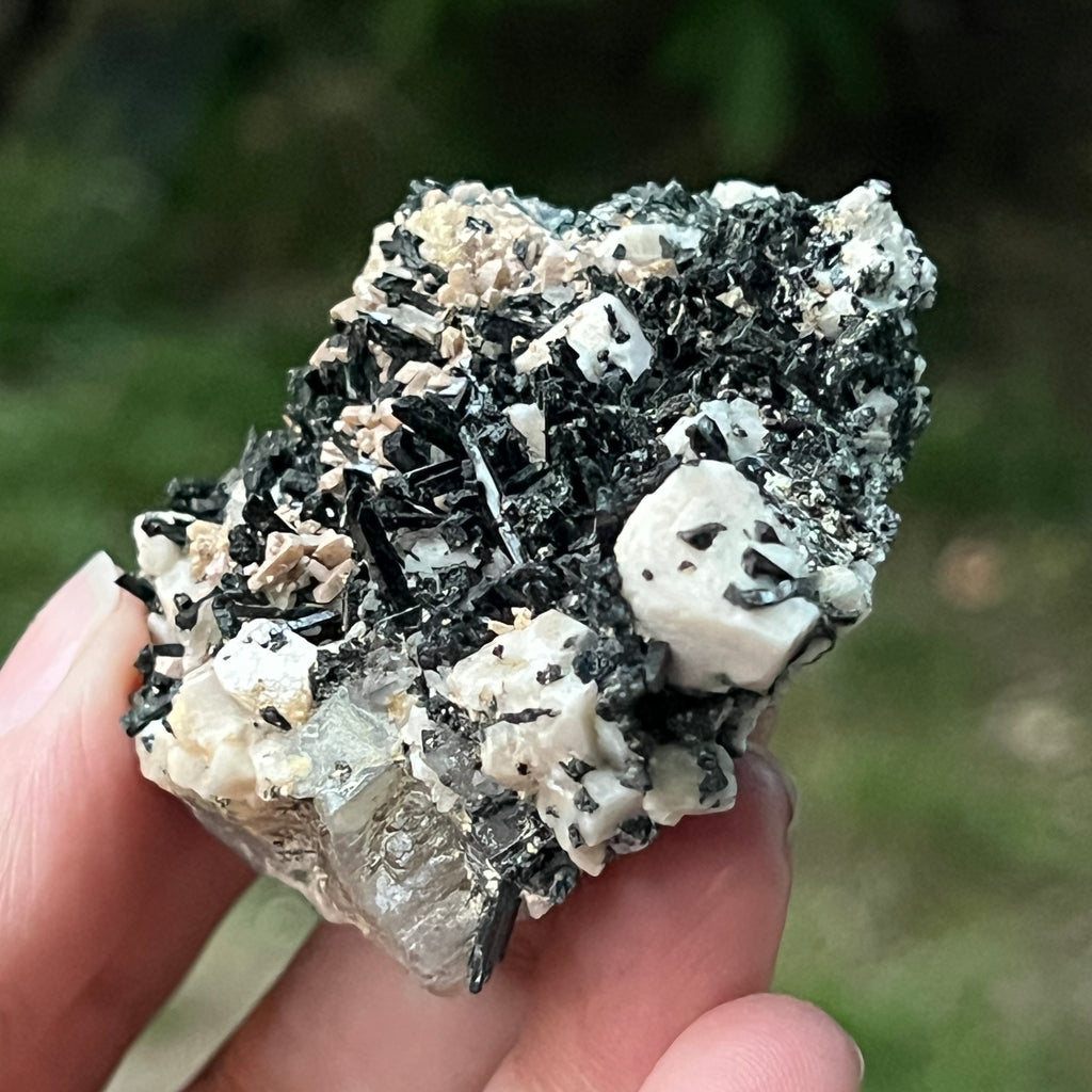 Cluster egirin cuart fumuriu/negru Zomba m18, pietre semipretioase - druzy.ro 2 