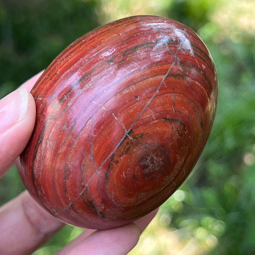 Ou jasp rosu din Zimbabwe model 5, pietre semipretioase - druzy.ro 2 