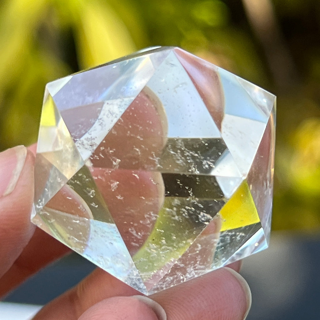 Icosaedru cuart incolor / cristal de stanca m13, pietre semipretioase - druzy.ro 3 