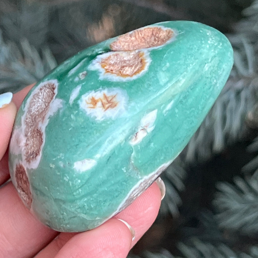 Crisopraz smarald palmstone model 8 din Zimbabwe, pietre semipretioase - druzy.ro 3 