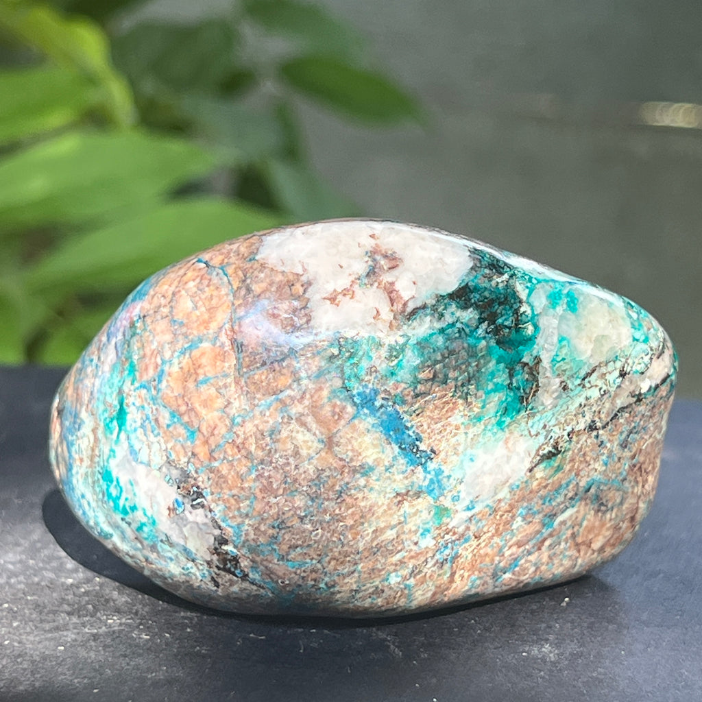 Shattuckite forma libera/palmstone m14, pietre semipretioase - druzy.ro 4 