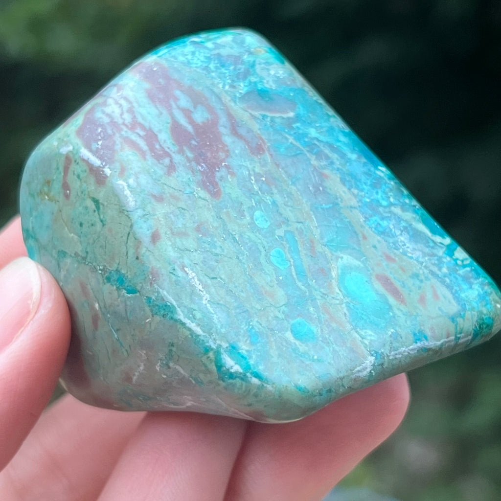 Shattuckite forma libera/palmstone m11, druzy.ro, pietre semipretioase 15