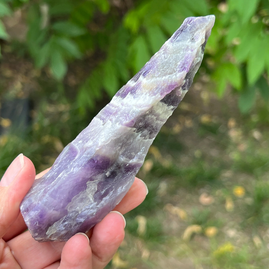 Ametist chevron piatra bruta/ varf m2, pietre semipretioase - druzy.ro 3 