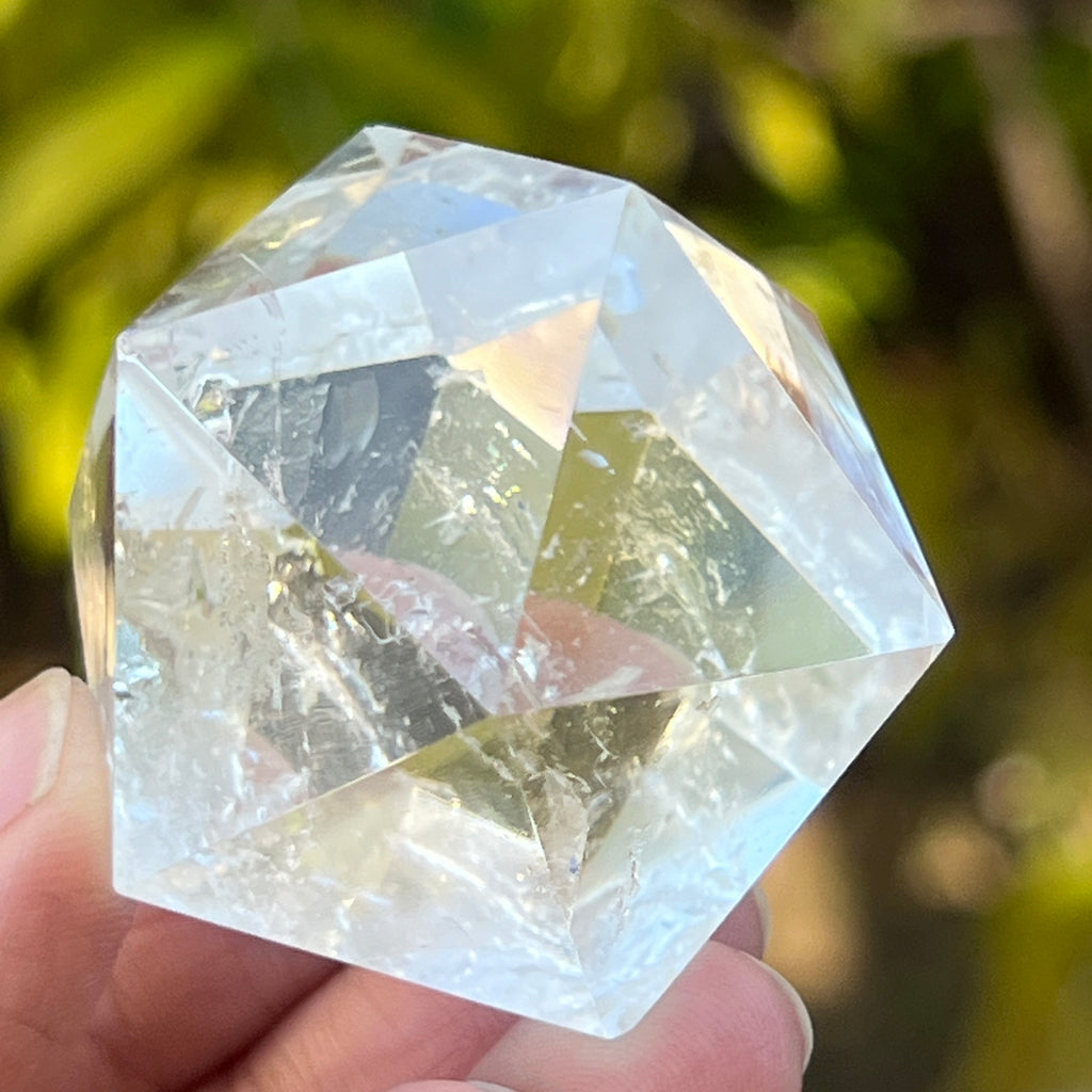 Icosaedru cuart incolor / cristal de stanca m6, pietre semipretioase - druzy.ro 6 