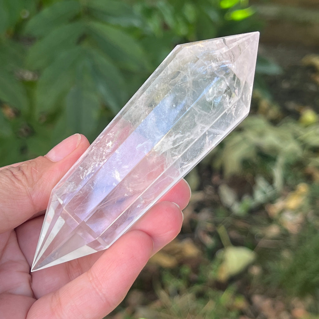 Bagheta cuart vogel, 12 fete, Brazilia model 18, pietre semipretioase - druzy.ro 4 