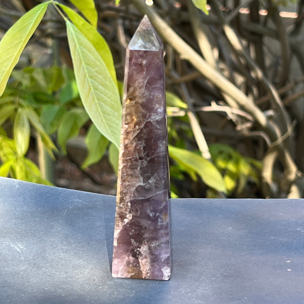 Obelisc super 7 (super seven) din Brazilia model 5, pietre semipretioase - druzy.ro 2 