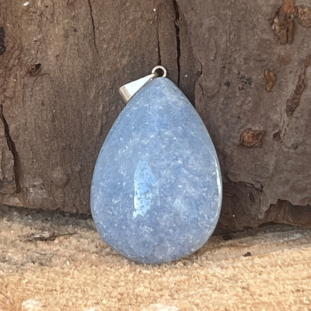 Pandantiv aventurin albastru DROP, pietre semipretioase - druzy.ro 1 