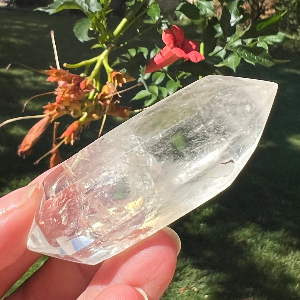 Dublu varf cristal de stanca/cuart incolor model mini9, druzy.ro, cristale 1