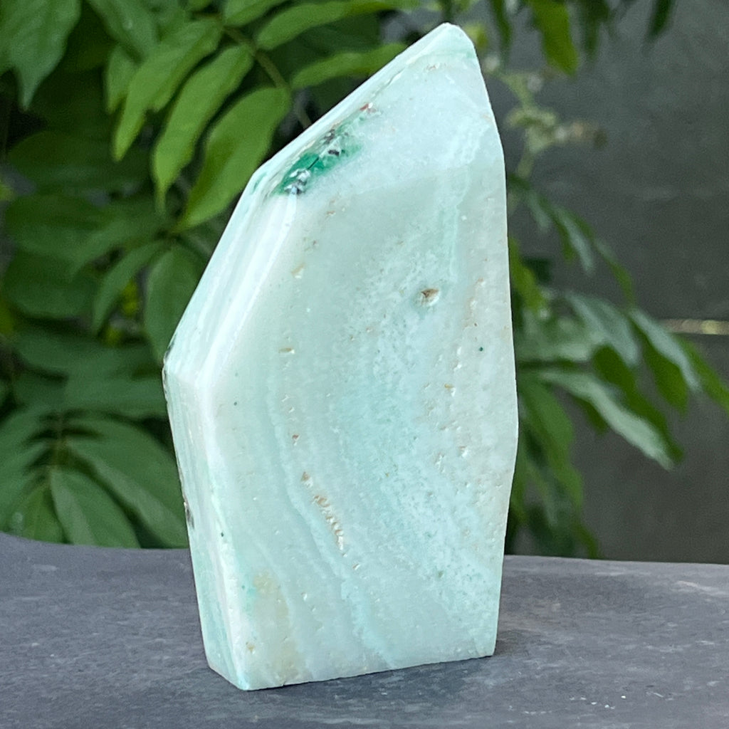 Sculptura generator aragonit albastru | Model 3, pietre semipretioase - druzy.ro 1 