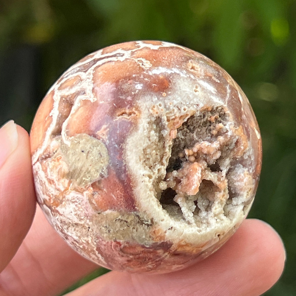 Sfera agat Crazy Lace | Model 5, pietre semipretioase - druzy.ro 11 