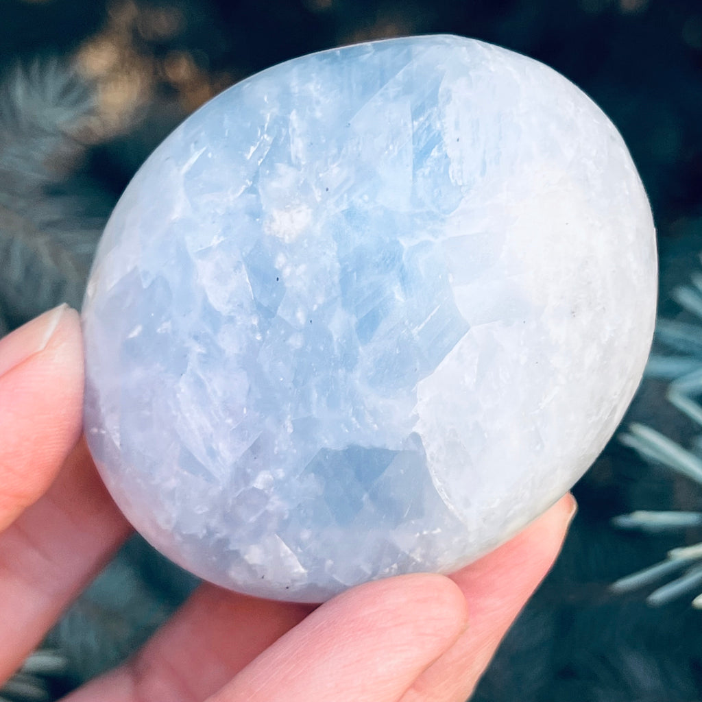 Calcit albastru palmstone model 5, druzy.ro, cristale 1