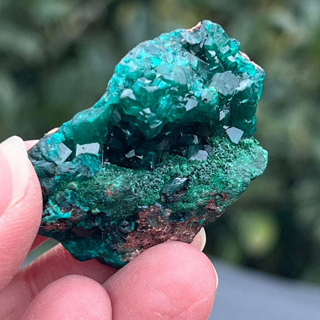 Dioptaz cluster din Congo model 13, pietre semipretioase - druzy.ro 4 