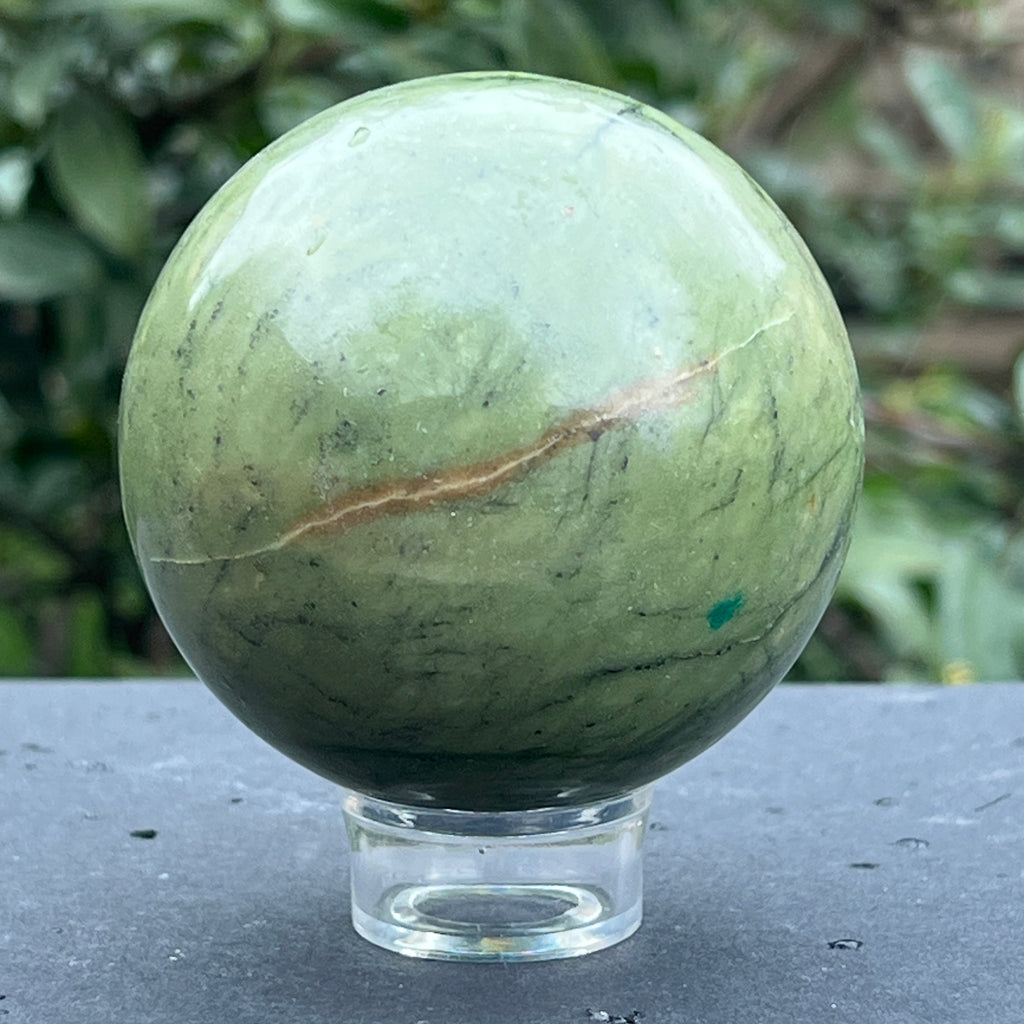 Sfera jad verde nefrit din Pakistan model 1, pietre semipretioase - druzy.ro 4 