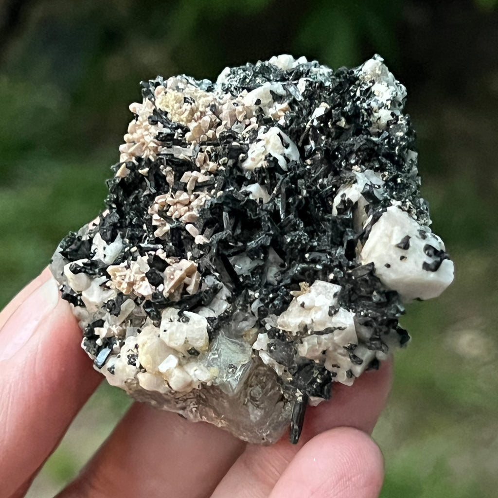 Cluster egirin cuart fumuriu/negru Zomba m18, pietre semipretioase - druzy.ro 1 