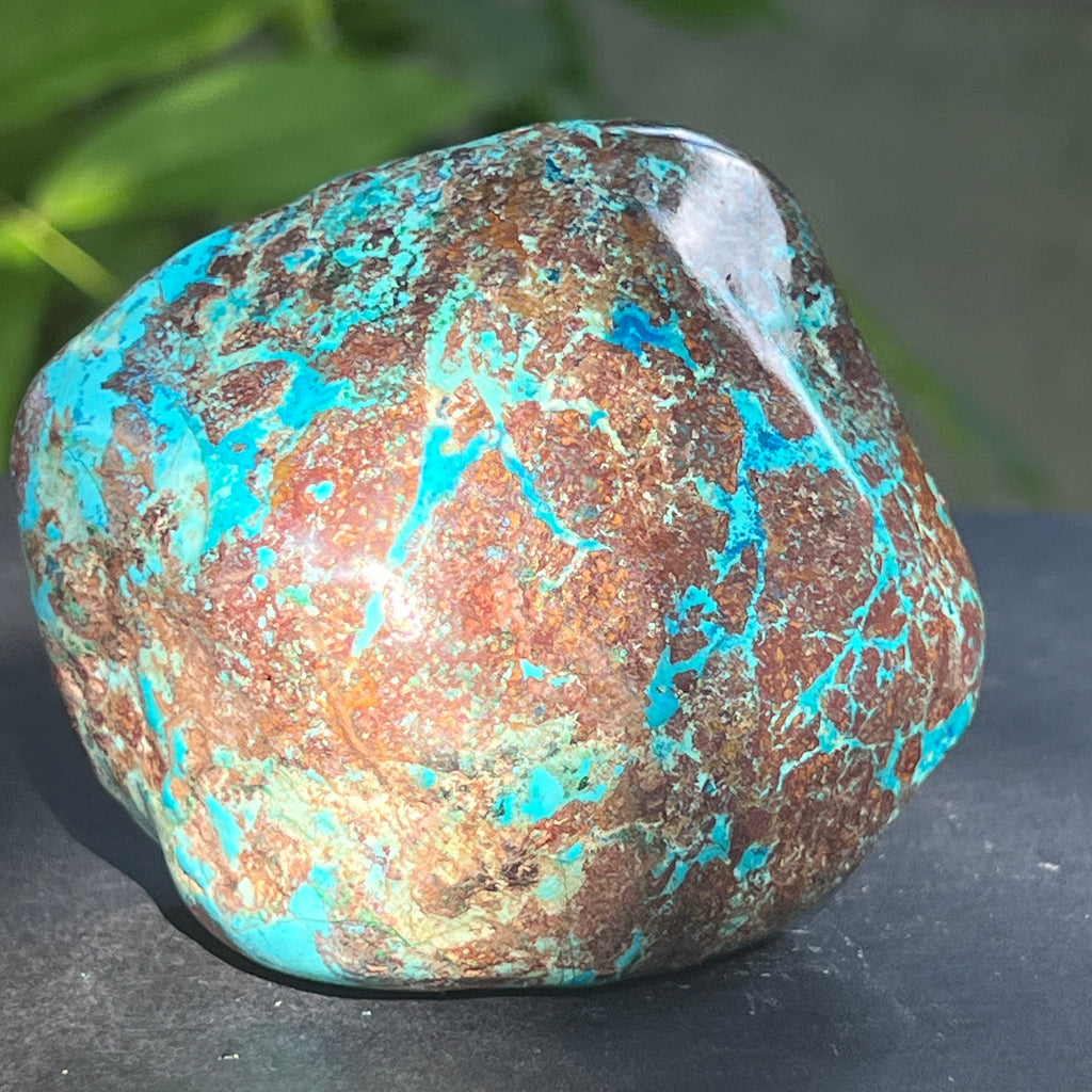 Shattuckite forma libera/palmstone m13, pietre semipretioase - druzy.ro 4 
