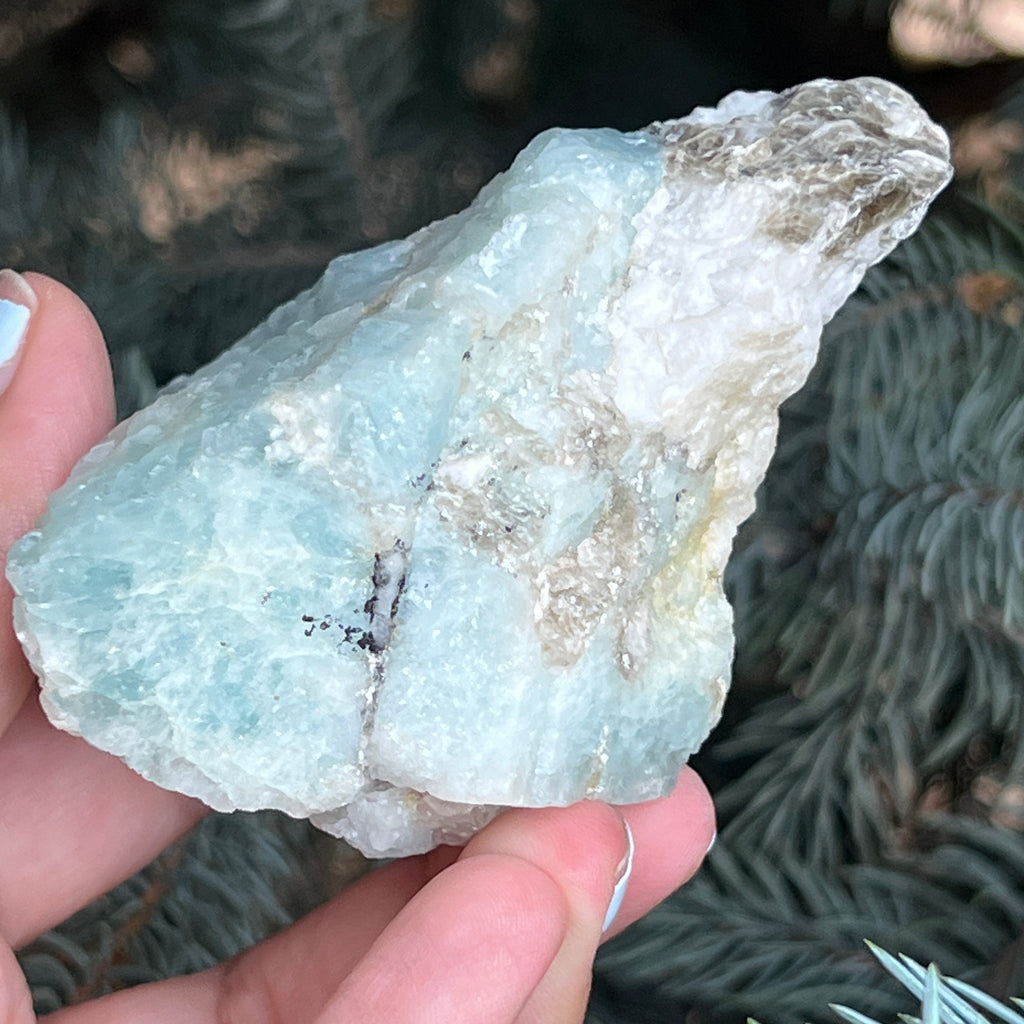 Acvamarin Pakistan piatra bruta model pk22, pietre semipretioase - druzy.ro 7 