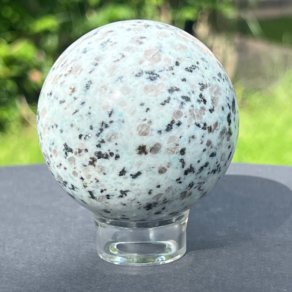 Sfera jasp kiwi model 2, pietre semipretioase - druzy.ro 1 