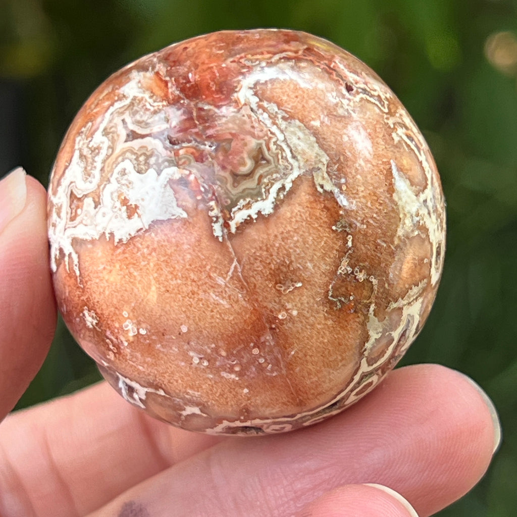 Sfera agat Crazy Lace | Model 6, pietre semipretioase - druzy.ro 4 
