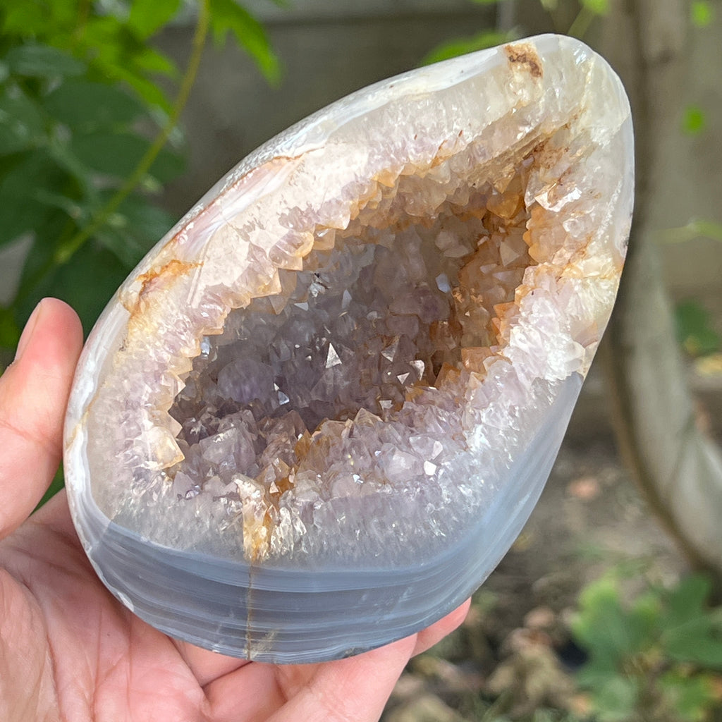 Geoda agat ametist model 13, pietre semipretioase - druzy.ro 7 