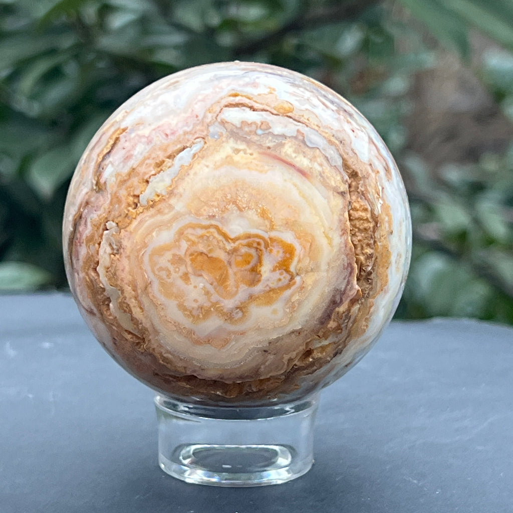 Sfera agat Crazy Lace model 2, pietre semipretioase - druzy.ro 3 