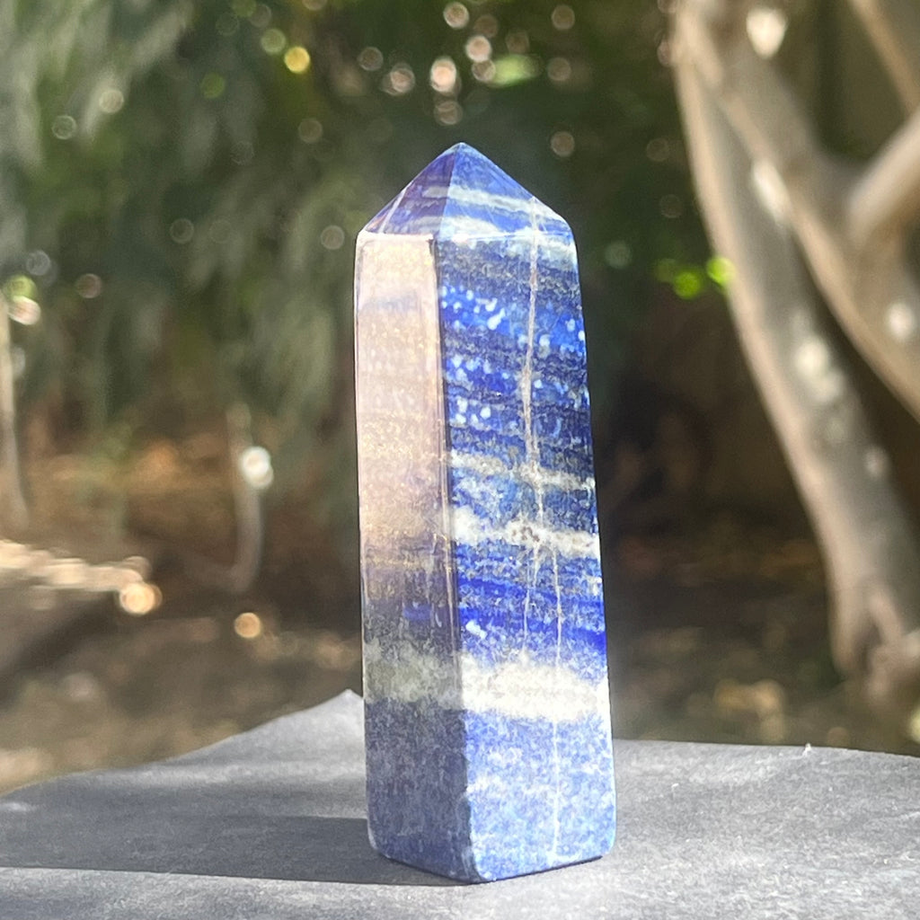 Turn/obelisc lapis lazuli m8, druzy.ro, cristale 5