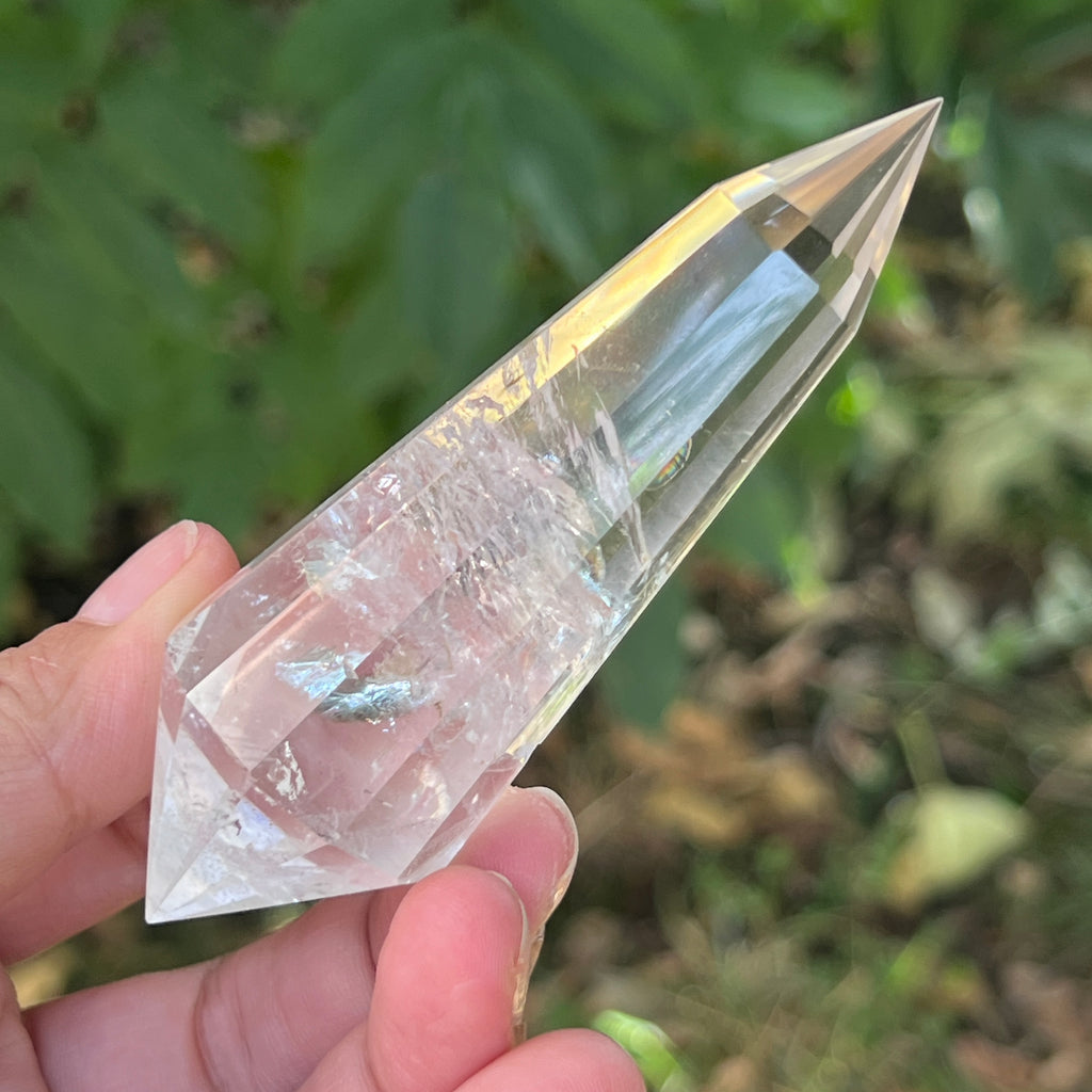 Bagheta cuart vogel, 12 fete, Brazilia model 9, pietre semipretioase - druzy.ro 4 