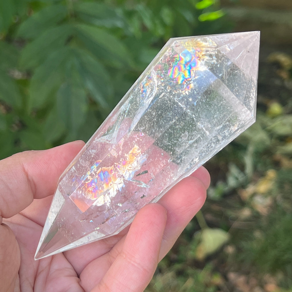 Bagheta cuart vogel, 12 fete, Brazilia model 21, pietre semipretioase - druzy.ro 2 