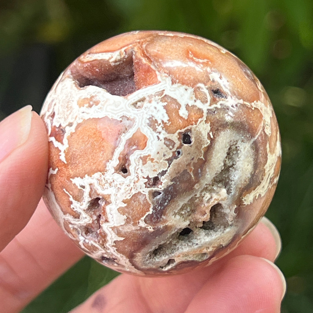 Sfera agat Crazy Lace | Model 5, pietre semipretioase - druzy.ro 6 