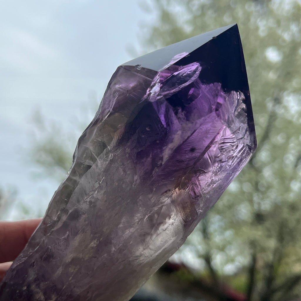 Varf ametist Bahia XL model 4, calitatate AAA, pietre semipretioase - druzy.ro 2 