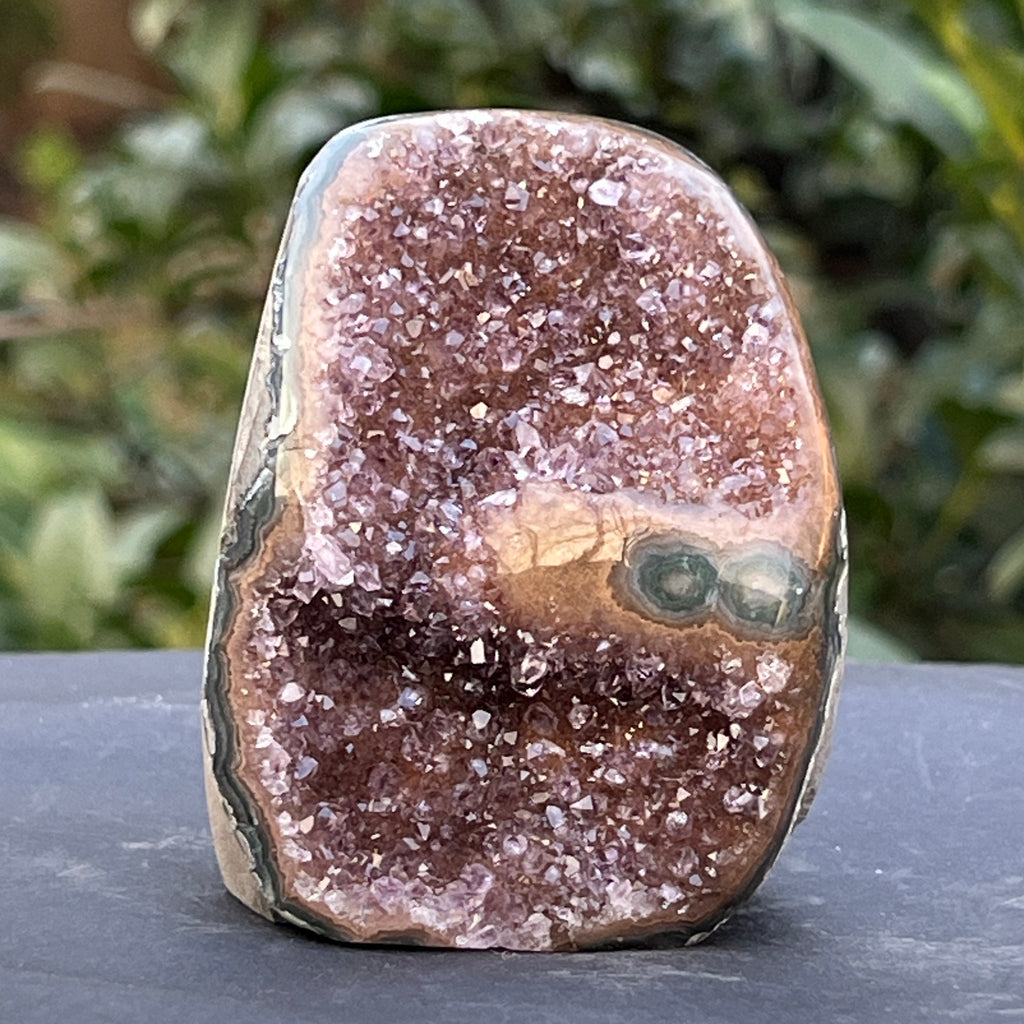 Ametist stalactit calitate +AAA, geoda ametist Uruguay, m14, pietre semipretioase - druzy.ro 1 