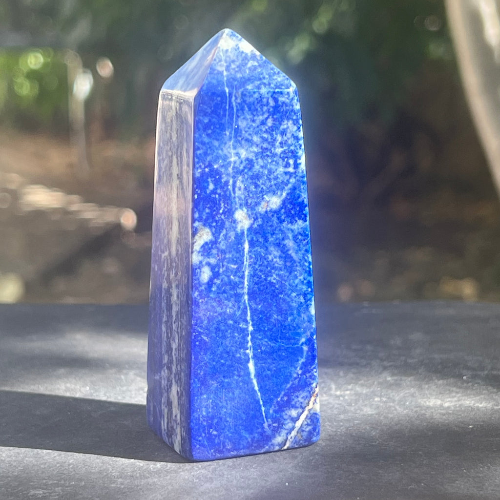 Turn/obelisc lapis lazuli m6, druzy.ro, cristale 12