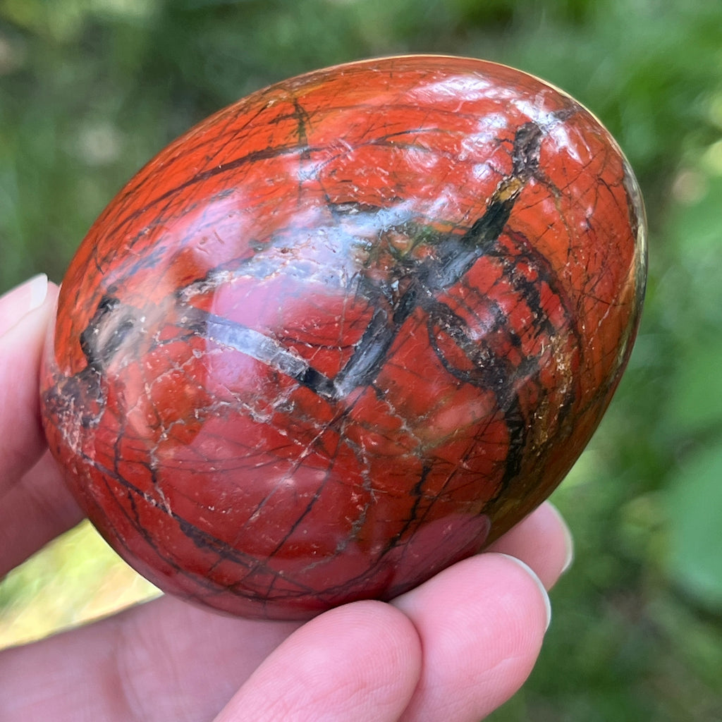 Ou jasp rosu din Zimbabwe model 9, pietre semipretioase - druzy.ro 3 