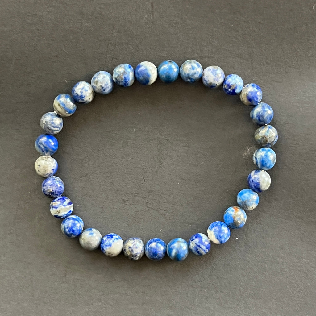 Bratara lapis lazuli 6 mm, pietre semipretioase - druzy.ro 2 