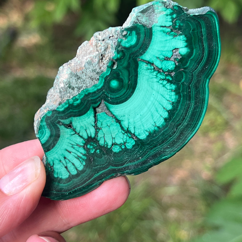 Felie malachit | Model 5, pietre semipretioase - druzy.ro 2 