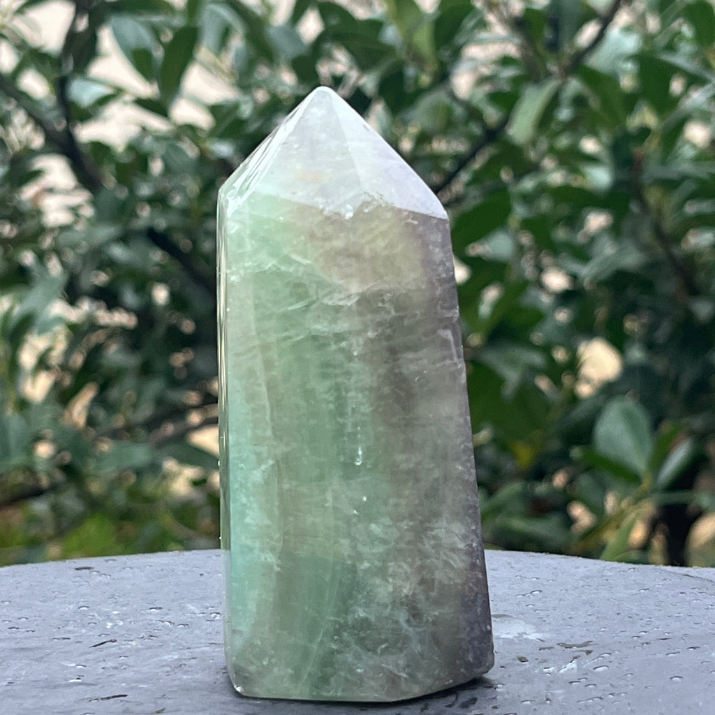 Obelisc fluorit verde model 22, pietre semipretioase - druzy.ro 2 