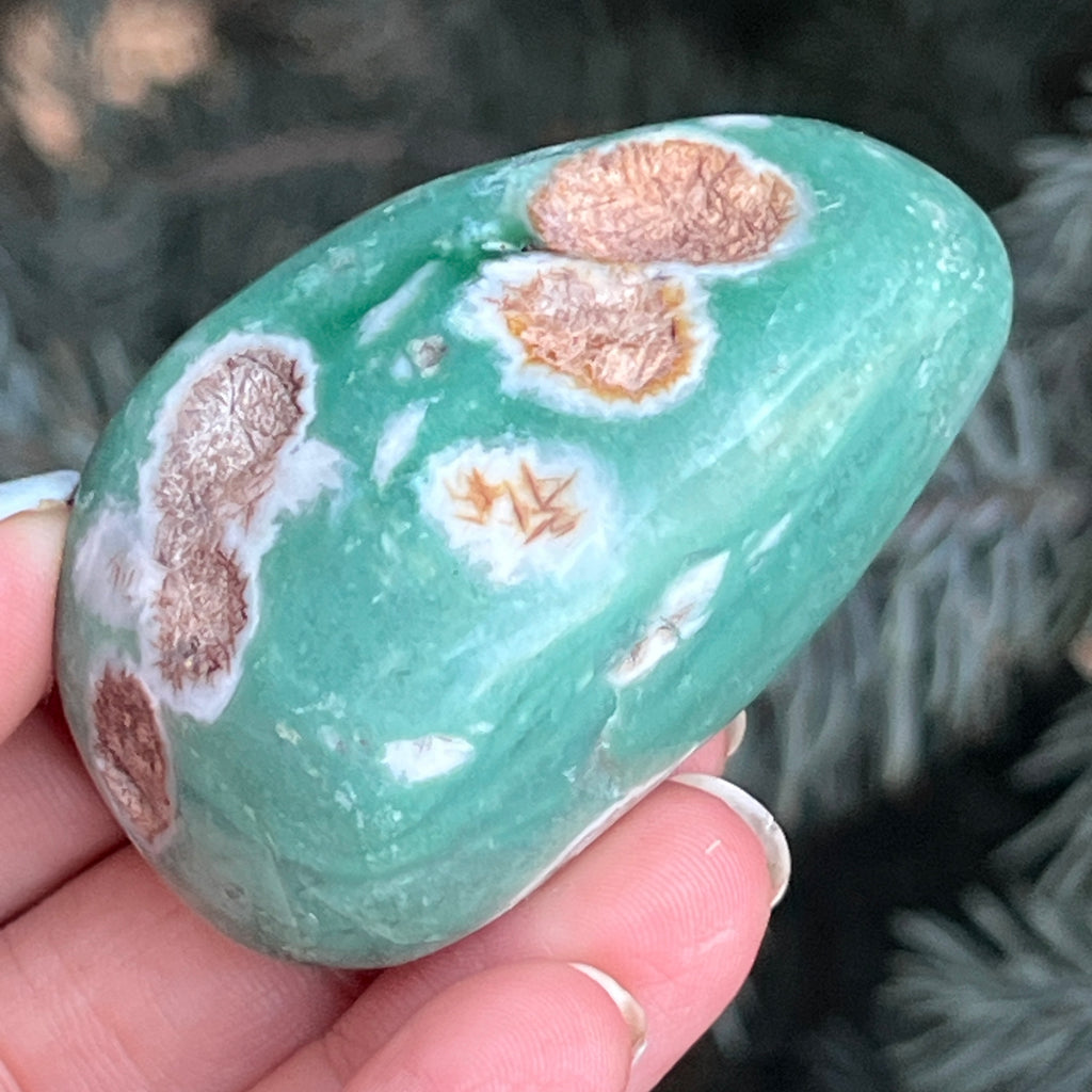 Crisopraz smarald palmstone model 8 din Zimbabwe, pietre semipretioase - druzy.ro 2 