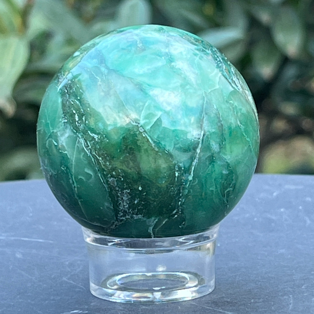 Sfera jad verde nefrit Africa model 4, pietre semipretioase - druzy.ro 1 