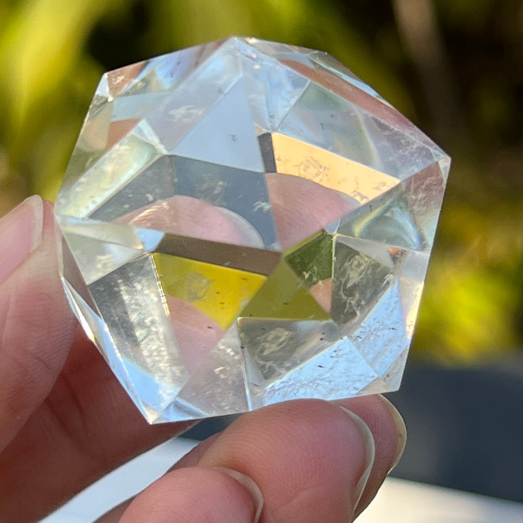 Icosaedru cuart incolor / cristal de stanca m3, pietre semipretioase - druzy.ro 3 