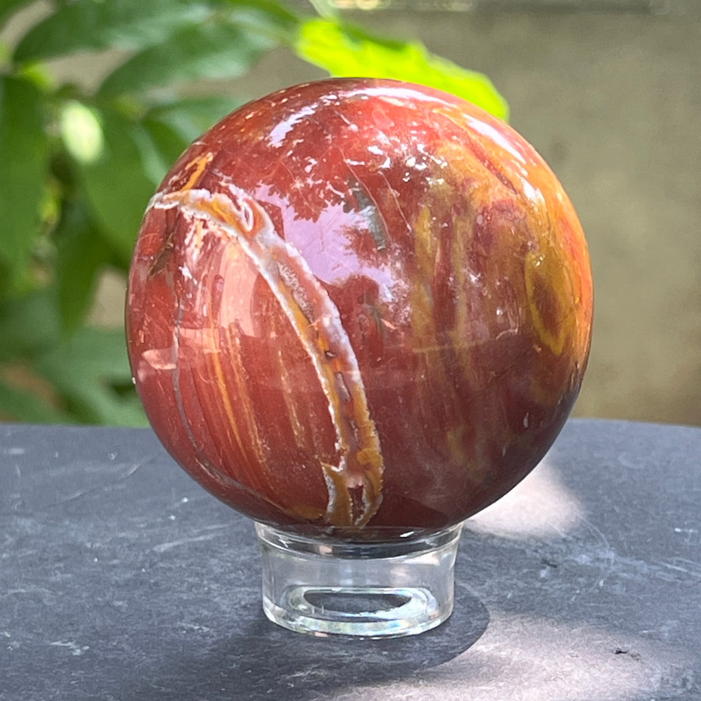 Sfera lemn pietrificat | Model 3, pietre semipretioase - druzy.ro 5 