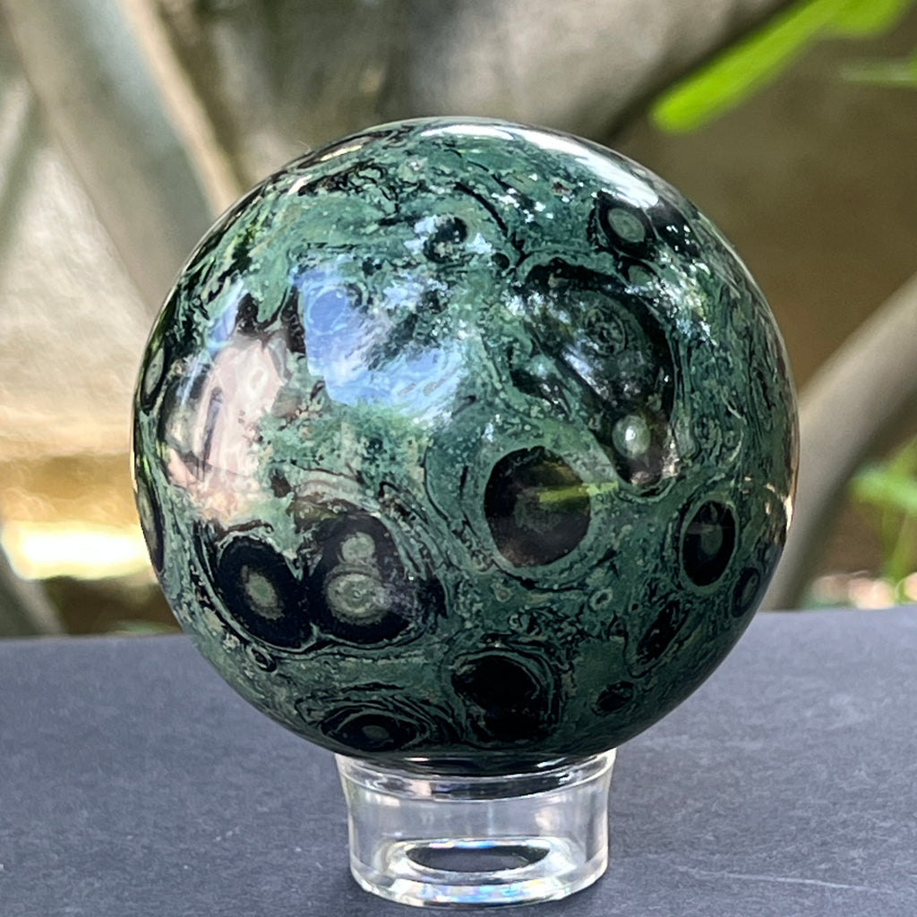 Sfera jasp kambaba Madagascar | Model 5, pietre semipretioase - druzy.ro 2 