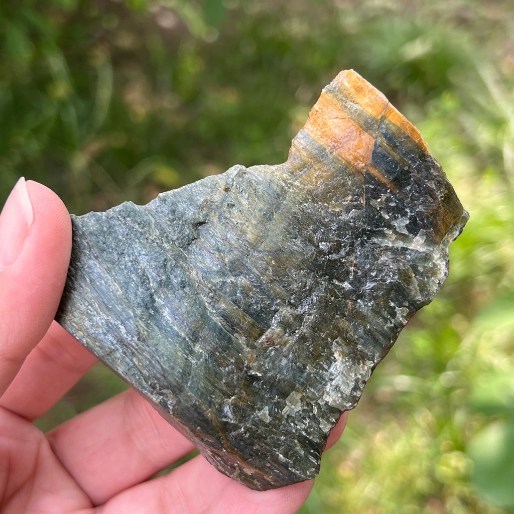 Piatra bruta ochi de tigru albastru (ochi de soim) model 2, pietre semipretioase - druzy.ro 4 